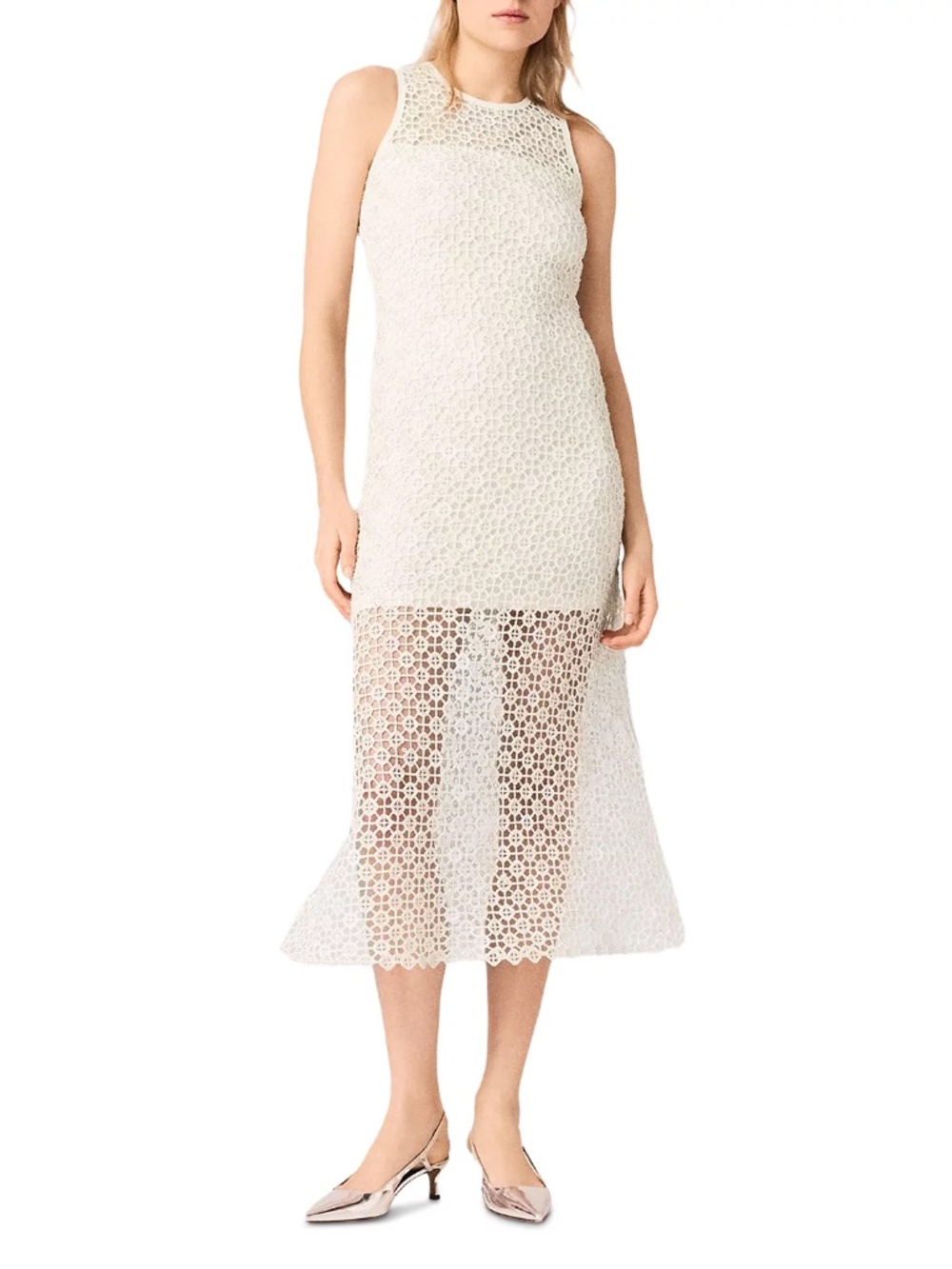 Resilla Rhinestone Crochet Dress
